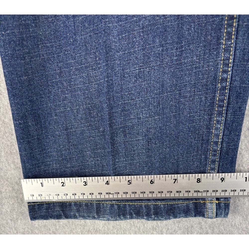 VTG Y2K Sean John Baggy Jeans Script Dark Wash Indigo Unisex Youth 16 Fits 28x30 - Picture 13 of 14